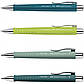 Ручка кулькова Faber-Castell POLY BALL ХВ автоматична, смарагдовий каучуковий корпус, синя 1,0 мм, 241167, фото 6