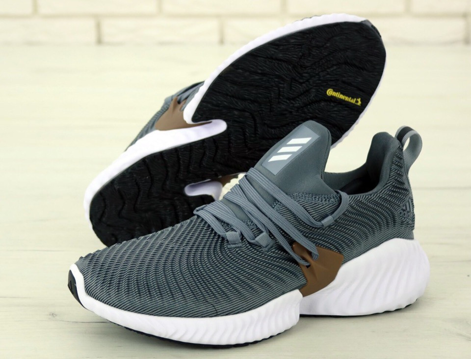Чоловічі кросівки Adidas Alphabounce Instinct Grey Gray, чоловічі кросівки адідас альфабаунс інстинкт сірі