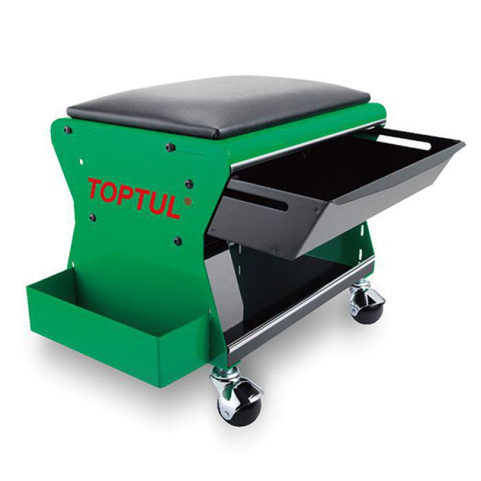 Стілець для автосервісу підкатний TOPTUL 350x260x240 мм 3 полиці JCA-350B, фото 1