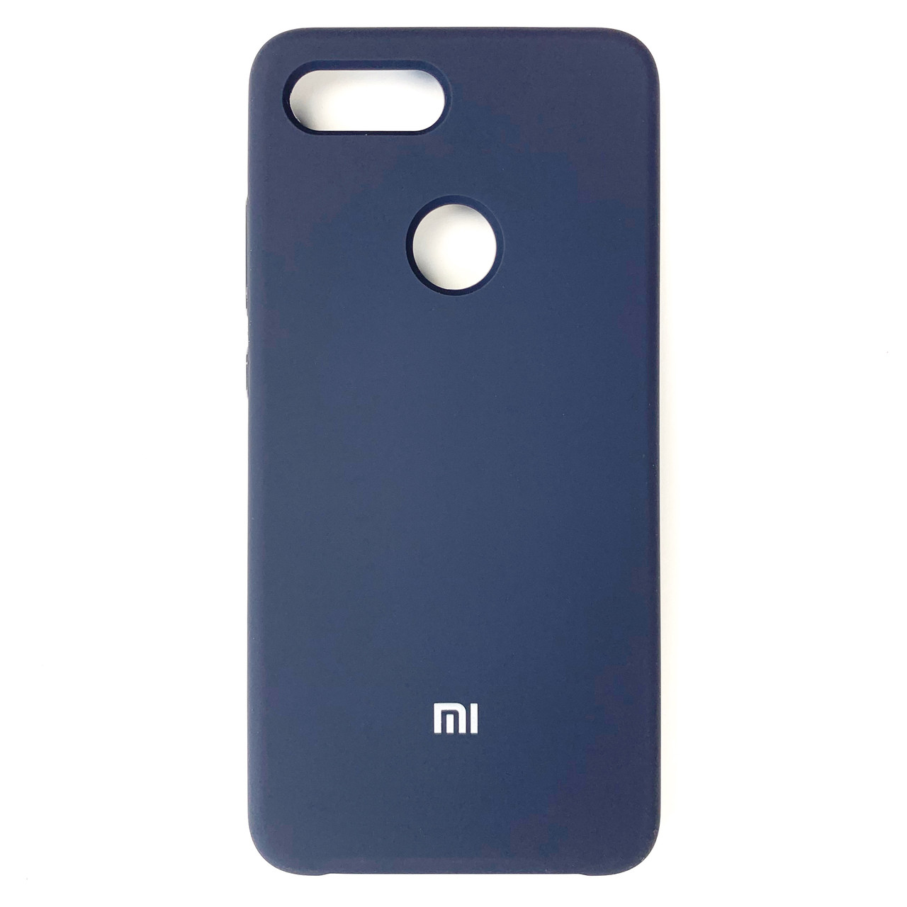 Silicone Case Premium на Xiaomi Mi 8 Lite Dark Blue