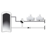 Клапан ESBE VTA312 1/2" 35-60°C DN15 Kvs 1,2 термостатичний змішувальний  для ГВП термосмесітельний 31050200, фото 5