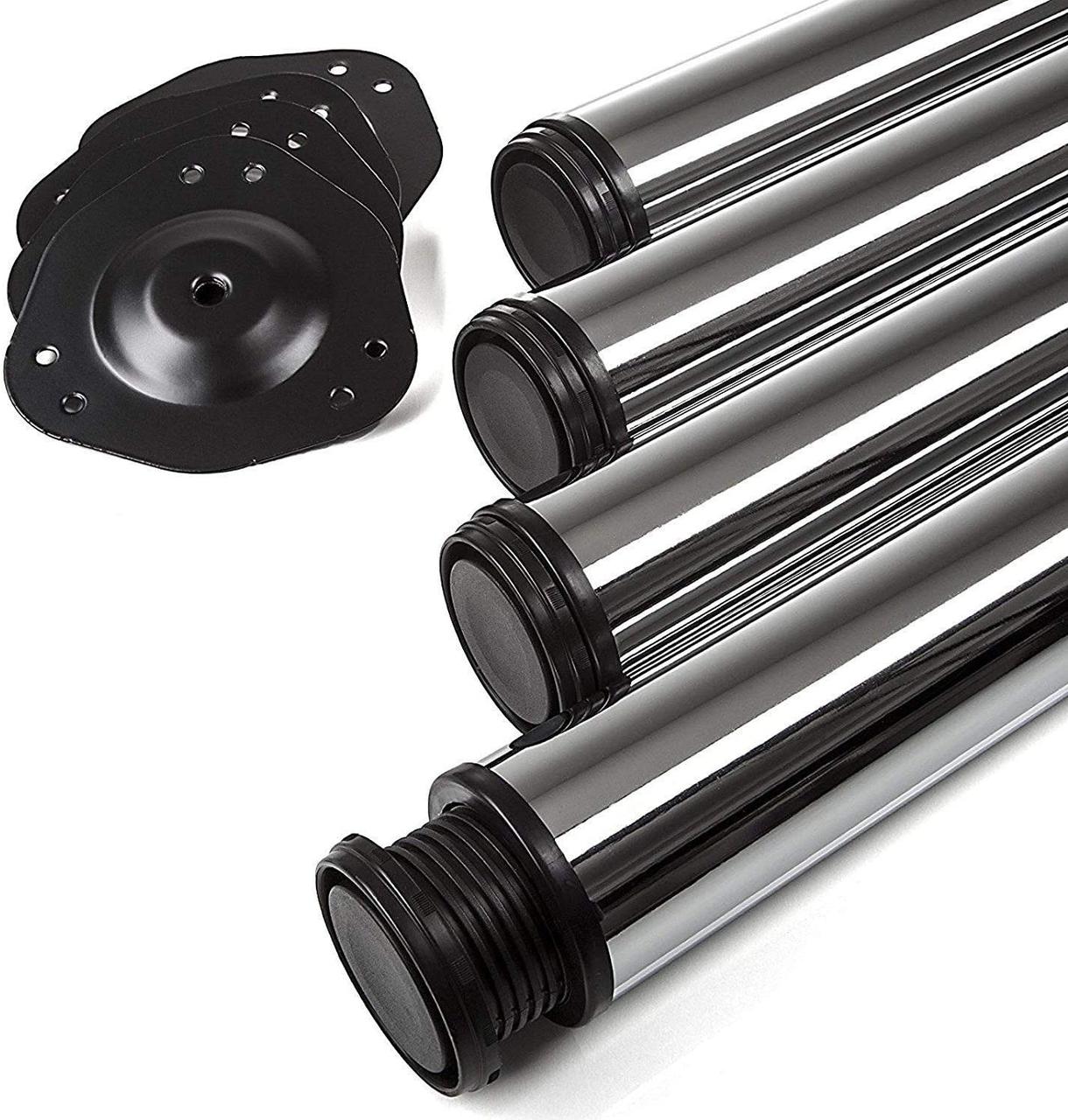 Ножка мебельная регулируемая,опора для стола d-60мм\L-710мм хром ...