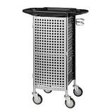 Перукарський візок для салонів краси колір чорний Profi TRESOR закритий перукарський візок з ключем, фото 2