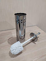 Йоржик для унітаза підлоговий (метал, хром) Potato P321-1. Туалетні щітки