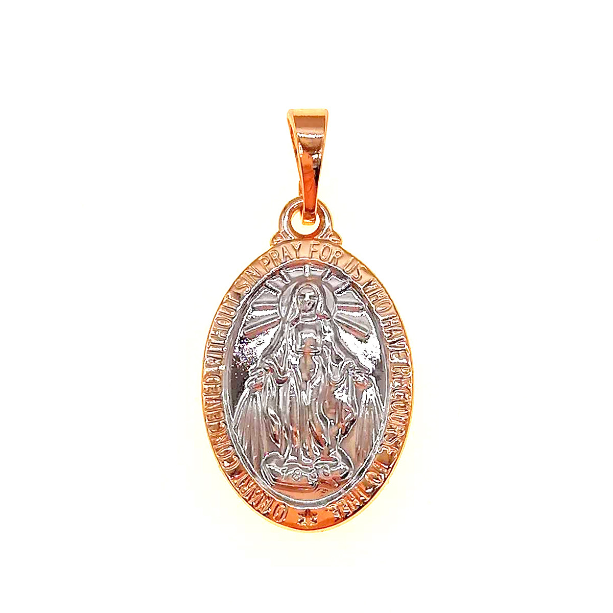 Іконка Xuping "Ісус Христос" з медичного золота, позолота 18K + родій, 42452 (1)