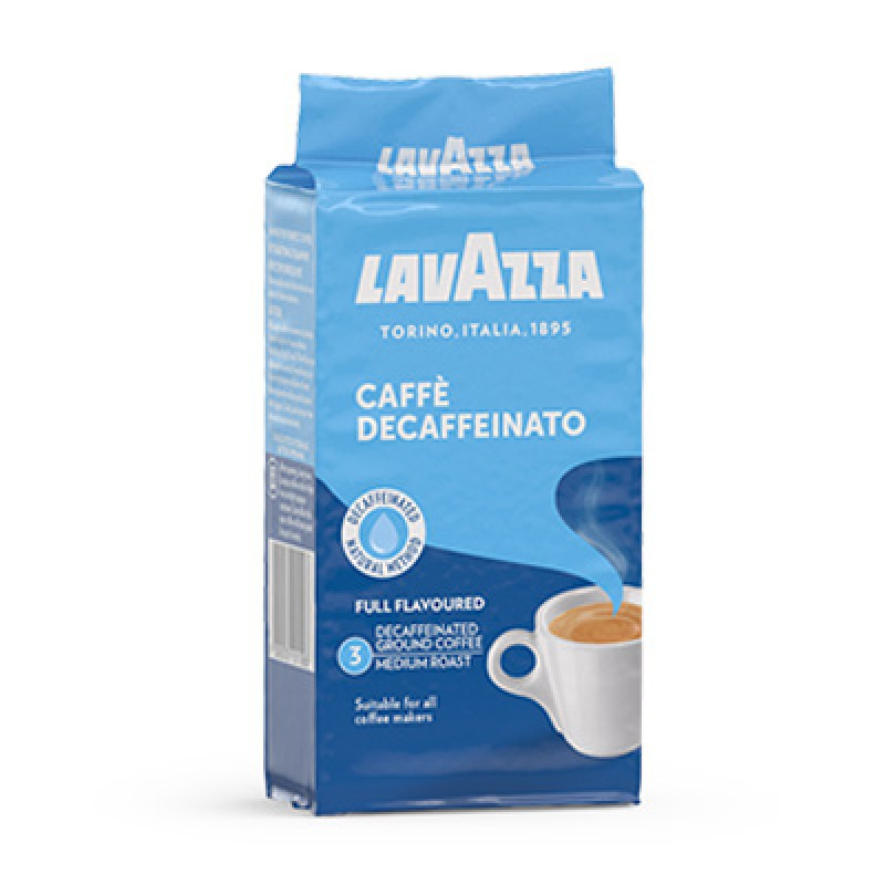 Кава мелена Lavazza Decaffeinato 250гр Лавацца Без кофеїну Оригінал Італія