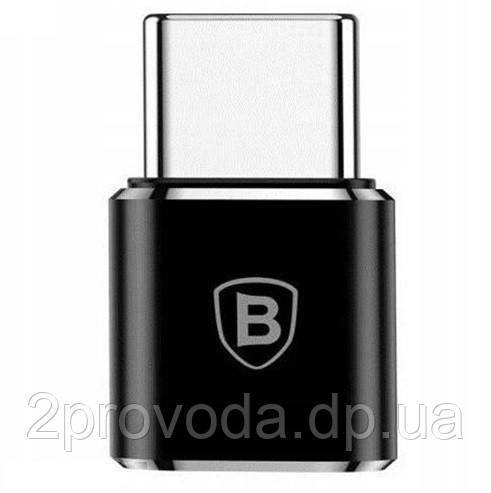 Перехідник-адаптер Baseus Micro Female To Type-C Black Male