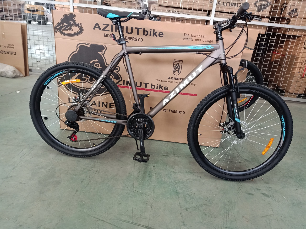 Гірський велосипед 29 дюймів Azimut Energy. Рама 21". Дискові гальма. Білий