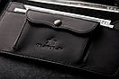 Портмоне клатч чоловічий натуральна шкіра LONG WALLET MenStuff BLACK чорний гаманець, фото 5