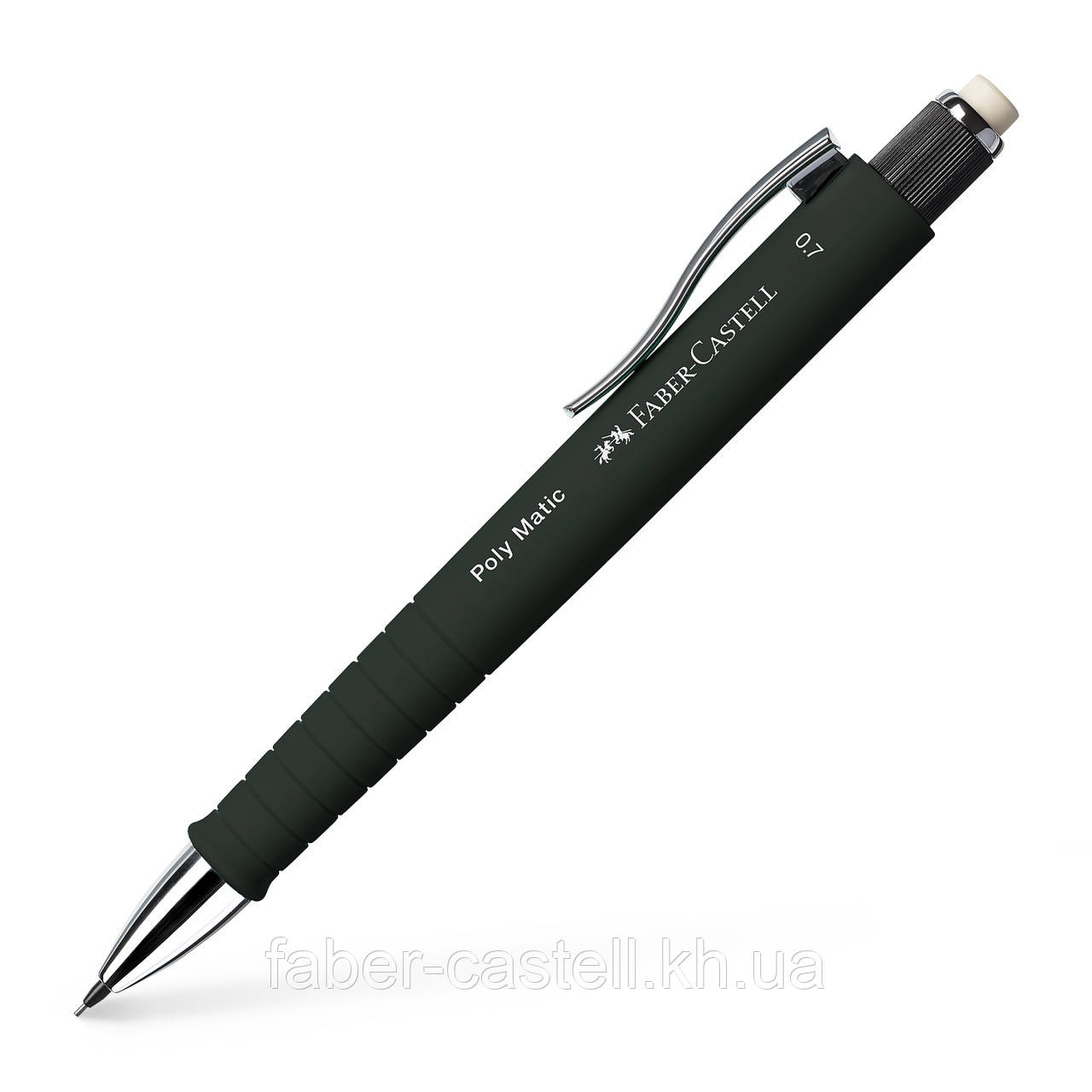 Олівець механічний Faber-Castell POLY MATIC, колір корпусу чорний, 0,7 мм, 133353