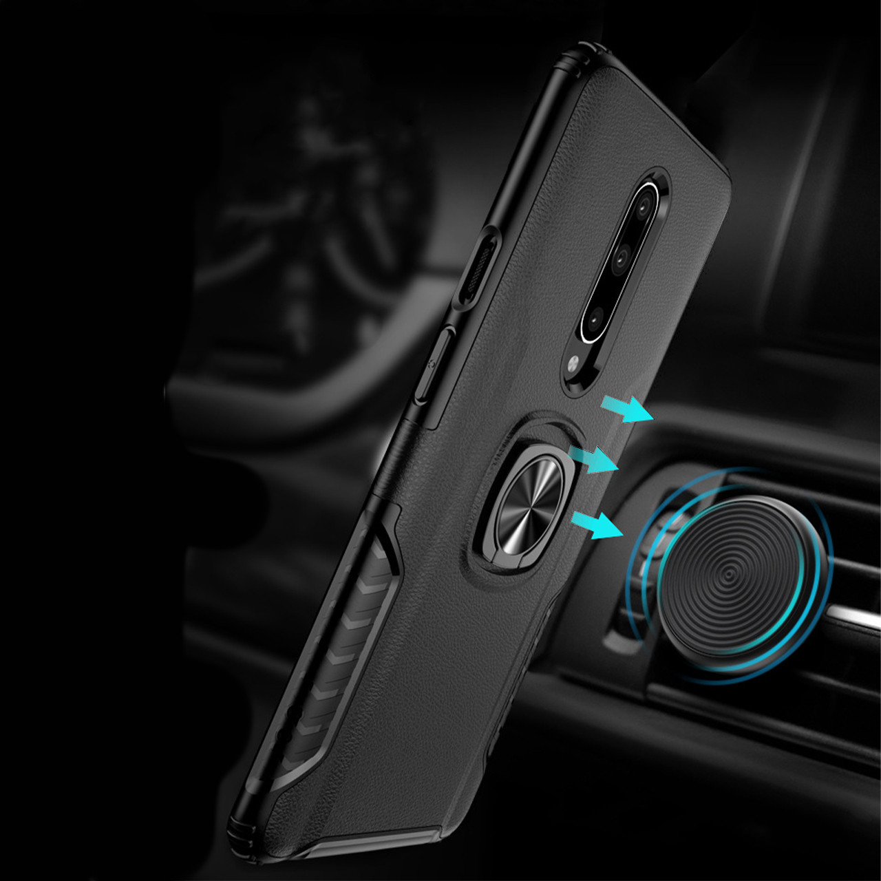 Ударопрочный чехол Serge Ring для смартфона OnePlus 7 Black (3882-10924) [600-HBR] - фото 2 - id-p1161754466