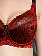 Бюстгальтер Diorella (61 899E), колір Чорно-Червоний, розмір 100E, фото 3