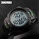 Skmei 1068 мужские спортивные часы черные с зелеными вставками - фото 2 - id-p1161782956