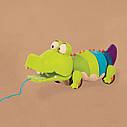 Игрушка-Каталка На Веревочке - Крокодил Клац-Клаус Battat Snappity Scott Pull-Along Toy alligator crocodile, фото 3