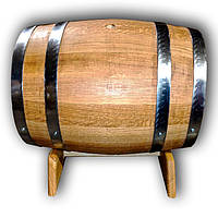 Бочка дубова 150 л. для вина обручі-нержавіюча сталь. Покриття воском у Подарунок!