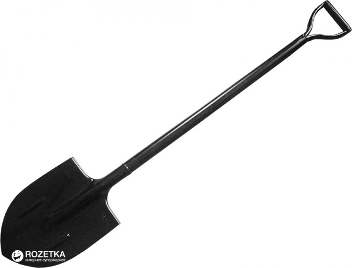Лопата штикова Mastertool з металевою ручкою 1.6 кг (14-6271)