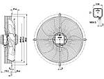 Вентилятор осьовий S4E450-AU03-01 (HyBlade) Ebm-Papst, фото 3