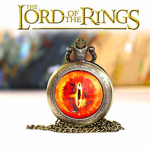 Кишеньковий  годинник  Око Саурона Володар кілець / The Lord of the Rings на цепочці Бронза