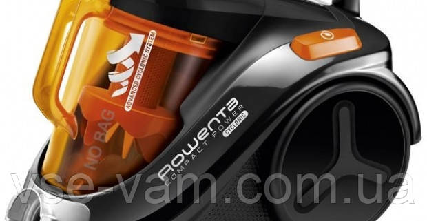 Потужний пилосос Rowenta Compact Power Cyclonic RO3753EA без мішка для сміття з ємністю 1,5 л, фото 1