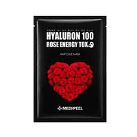 Укрепляющая маска против морщин MEDI-PEEL Hyaluron 100 Rose Energy Tox Mask