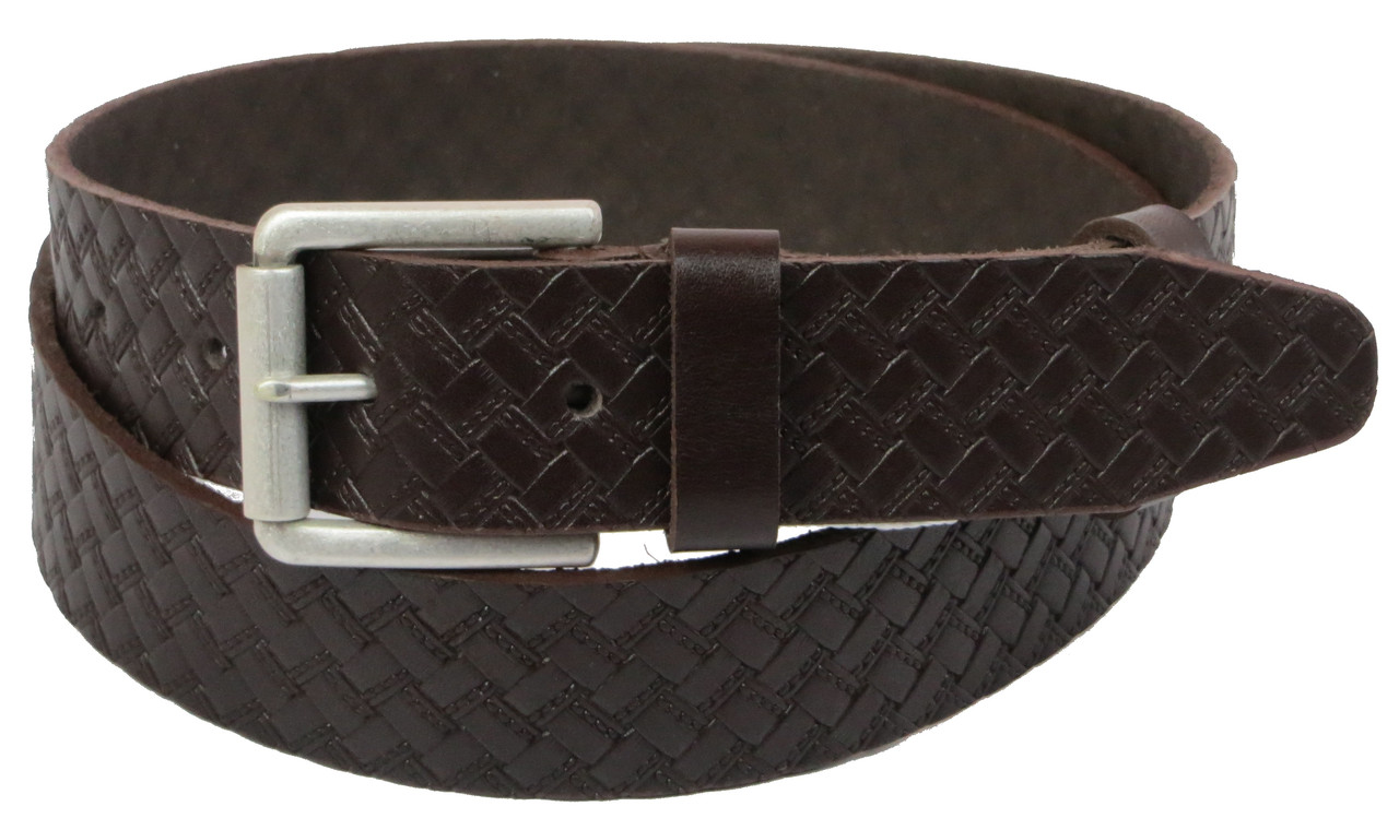 Чоловічий ремінь під джинси Skipper коричневий 3,8 см, фото 1