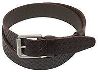 Чоловічий ремінь під джинси Skipper коричневий 3,8 см, фото 2