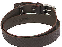 Чоловічий ремінь під джинси Skipper коричневий 3,8 см, фото 3