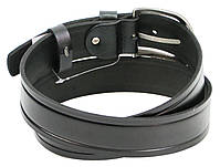 Ремінь чоловічий під джинси зі шкіри Skipper чорний, фото 3