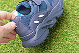 Дитячі кросівки аналог Adidas Yeezy Boost Blue адідас ізі буст синій 31-34, фото 4
