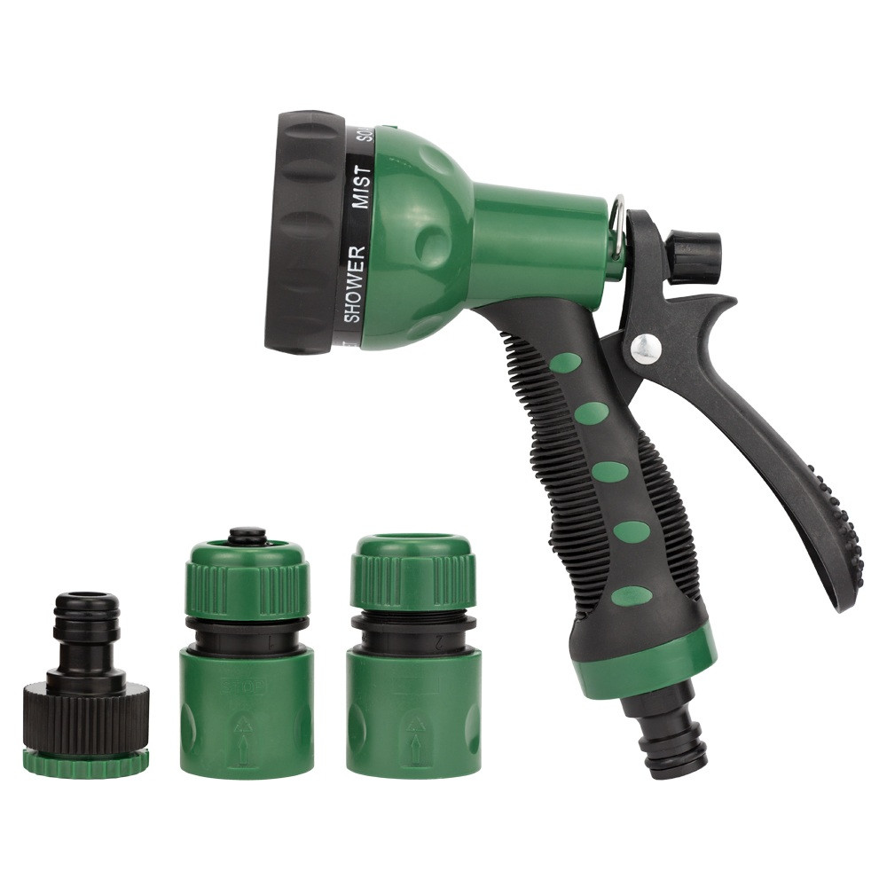 Набір для поливу: пістолет розпилювач 7-ми режимний 2 коннектора+адаптер (ABS+TPR) GRAD (5012505)