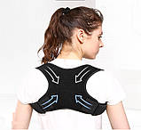 Корсет AOLIKES для корекції постави чорний 01363, фото 5