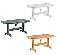 Стіл пластиковий прямокутний "Oval Masa Desenli" 90*150 см, Irak Plastik, Туреччина