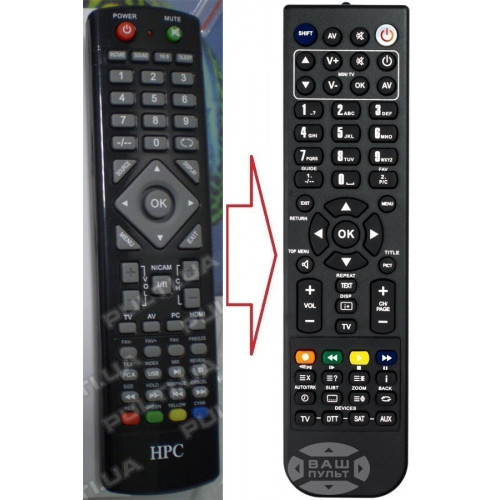 Пульт HPC LCD TV (аналог), фото 1