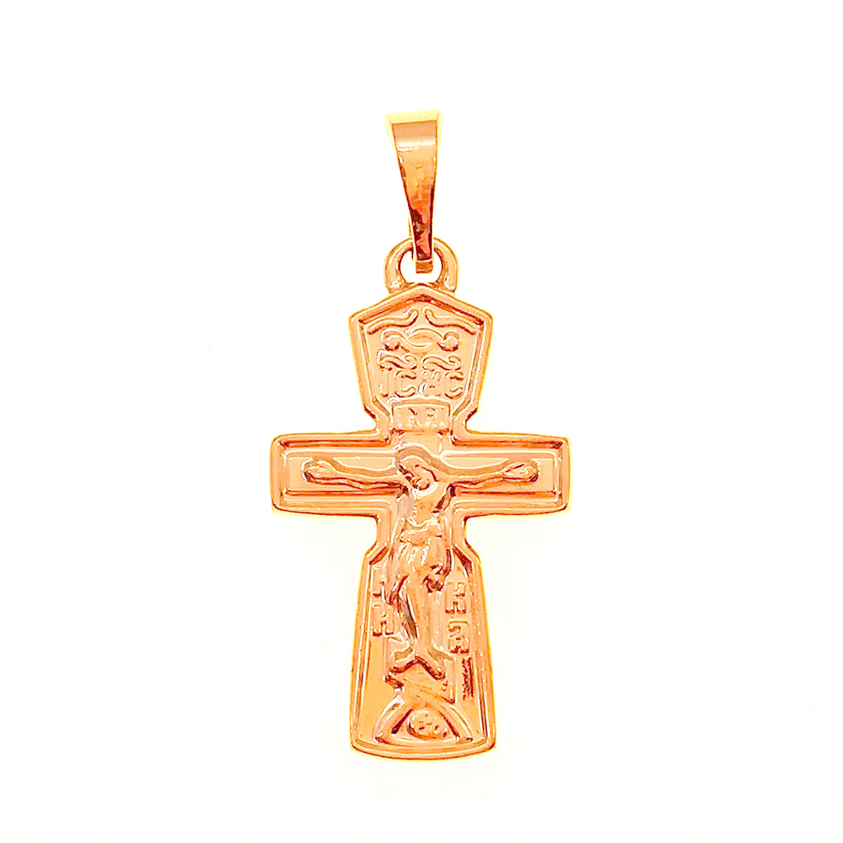 Хрестик Xuping з медичного золота, позолота 18K, 42460 (1)