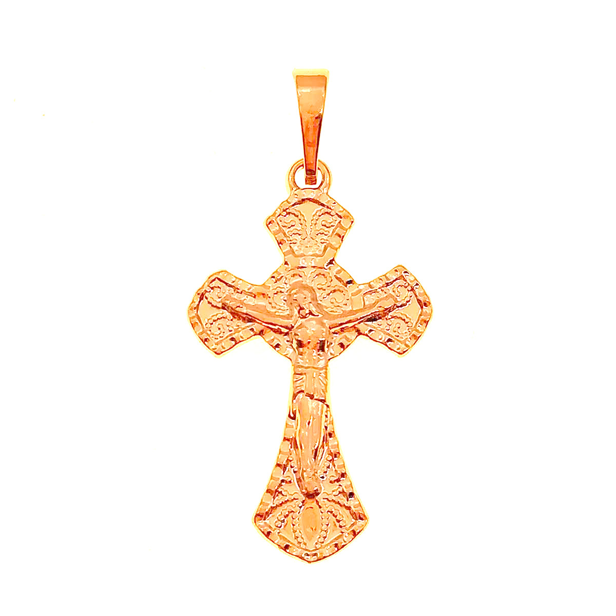 Хрестик Xuping з медичного золота, позолота 18K, 42461 (1)