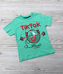 Футболка котонова Tik Tok для хлопчиків Розміри 3-8 років Туреччина
