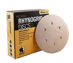 Абразивні круги INDASA PLUS LINE d=150 мм/6 отв. (уп.-50 шт.), P80