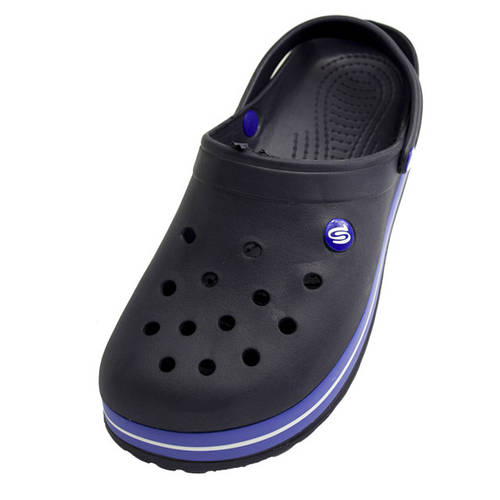 Купить Мужские кроксы синие сабо "прогресс" с большими дырками crocs ...