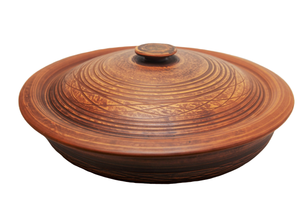 Сковорода червона кераміка, фото 1