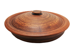 Сковорода червона кераміка