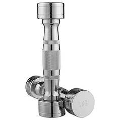 Фітнес гантель хромована на 1кг 1 шт