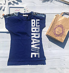 Стильна футболка для дівчаток підлітків Розміри 140- 146 суперновинка