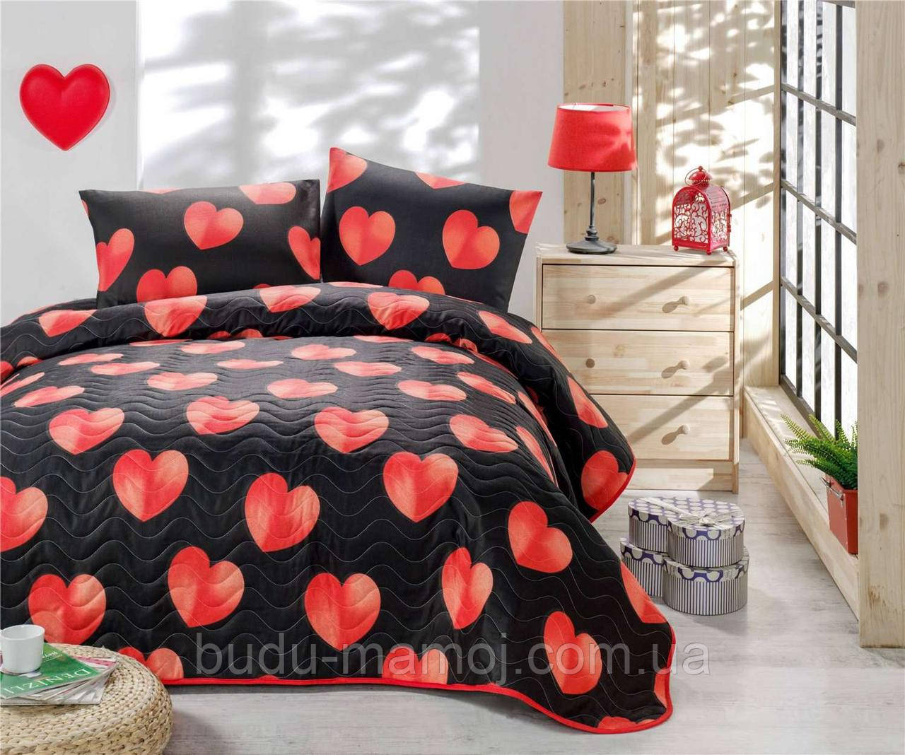 Покривало літня ковдра Стьобана Двостороння 200x220 . і 2 Наволочки 50x70 см Туреччина