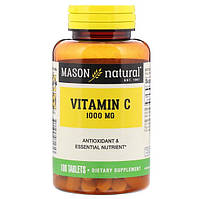 Вітамін С — 1000 (Vitamin C — 1000) Mason Natural, 1,000 мг, 100 таблеток