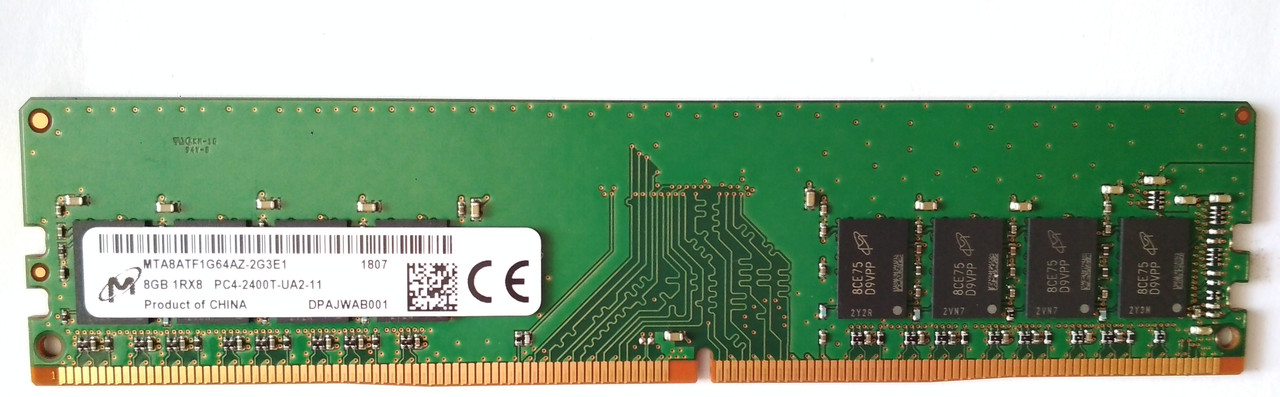 8gb DDR4 Micron PC4-19200U 2400T RAM Оперативна пам'ять