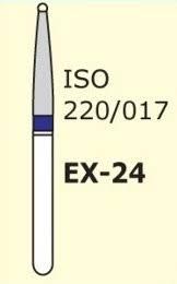 Стоматологічний бор EX-24,форма конус з тонким кінчиком,Sharp