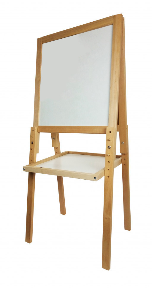 Мольберт магніітний на 4-х нііжках 11222 з поличкою, крейдою іі губкою, фото 1