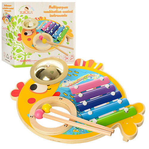 Дитяча іігра  mebelime шка Ксилофон MD 0903 дерев'яний, фото 1