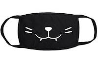 Тканевая маска с карманом для сменного фильтра "Кот"