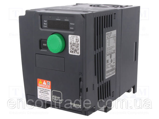 ATV320U15M2C Schneider Electric Перетворювач частоти ATV320C 1, 5кВт 240В 1Ф, фото 1